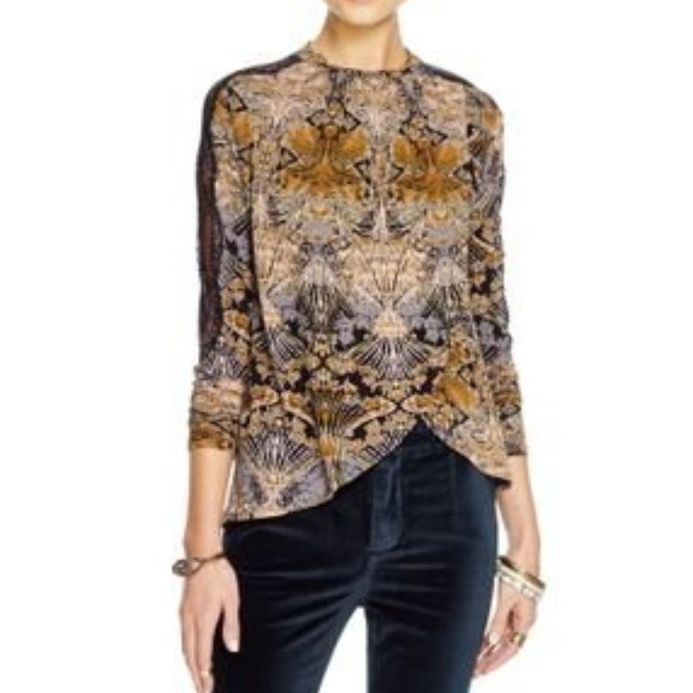 Free People New World Jersey Nouveau Top